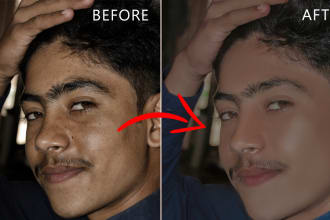 do skin retouching, color grading, background change, bokeh of your pictures