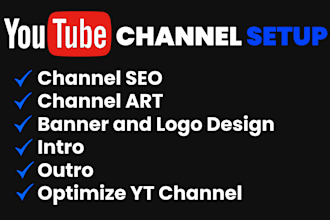 create, design, and set up a professional youtube channel