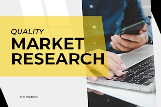 do market research, niche research and competitor analysis