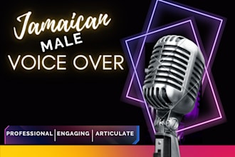 create an authentic jamaican dialect voice over