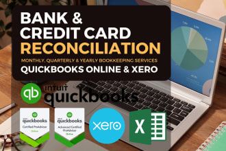 do bank, and credit card reconciliation in quickbooks or xero