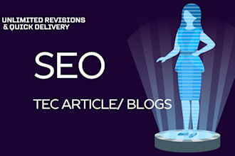 write SEO tech articles, blogs