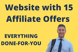 wordpress website with 15 offers to promote as affiliate