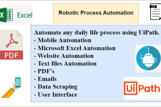 automate any manual business process using uipath rpa robots