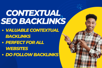 build SEO high quality do follow backlinks with contextual link building