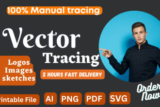 perfectly trace, revamp, fix and modify logo