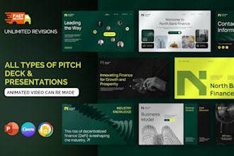 design animated PPT presentation pitch deck video with voiceover