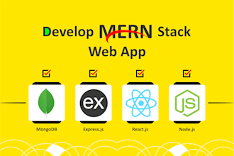 develop mern stack website as mern stack developer