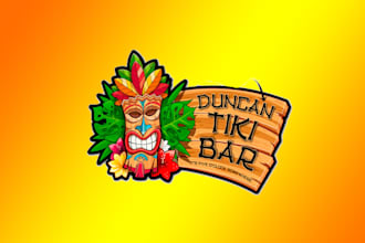 design outstanding tike bar mascot logo with express delivery