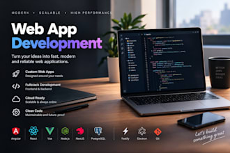 develop custom web app cloud ready with ai intergration