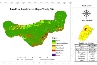 make study area maps, biodiversity maps, ndvi, and lulc maps