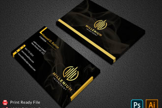 do a sleek minimalist business card design within 6 hours