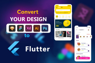 create flutter app, flutter ui design, and convert from figma to flutter