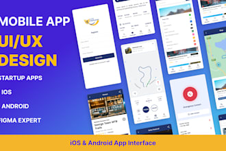 design mobile app UI UX for startup apps in figma