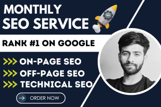 provide monthly SEO service with high da authority quality backlinks