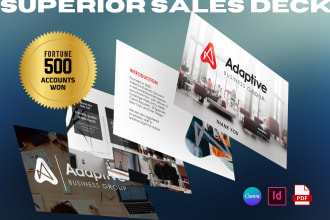 design a standout company sales deck or capabilities deck