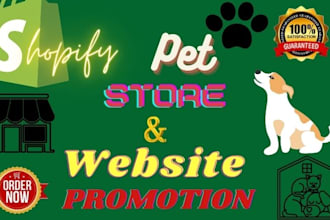 do shopify pet store promotion, ecommerce store traffic