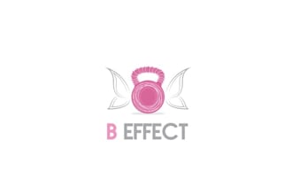 design unique beautiful fitness gym center logo