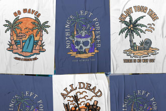 create custom monoline illustration for your clothing brand