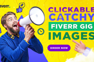 design a clickable catchy fiverr gig thumbnail image cover