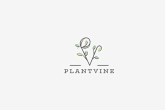 design attractive elegant plant vine logo