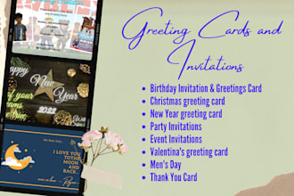 create greeting cards and invitation