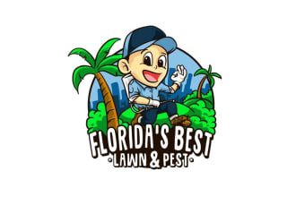 make mascot landscape, agriculture, and lawn care logo