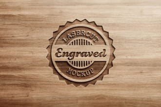 make beautiful wood work and carpentry logo