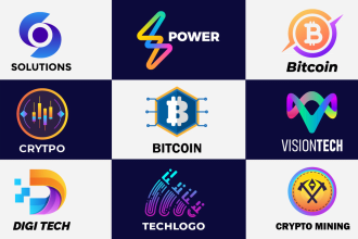 do professional and minimalistic tech web3 nft and crypto logo