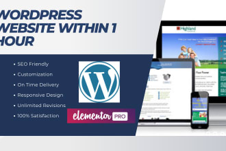 add new pages, post and section in 1 hour in wordpress website