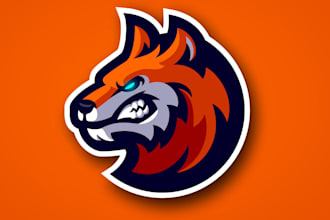 design modern awesome wolf logo