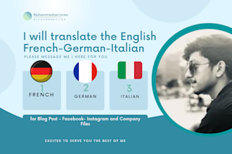 professionally translate in spanish, english, french, german