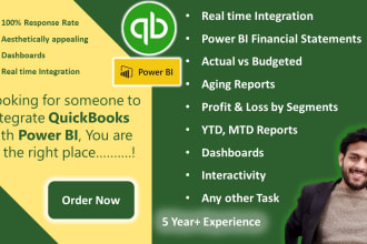 integrate power bi with quickbooks online, desktop for dashboard