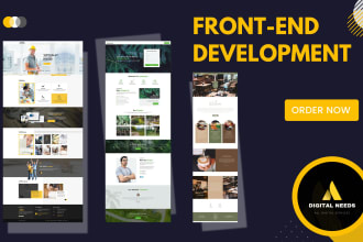 front end web development and design responsive front end web developer