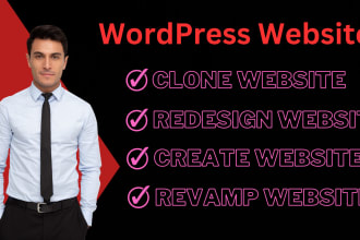 convert clone, transfer, revamp weebly, wix, squarespace, webflow, to wordpress
