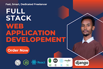 develop web application, as full stack developer, mern  stack web developer
