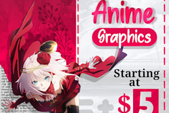 design a epic anime header for any platform