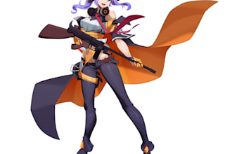 draw beautiful and detail anime fan art for your character