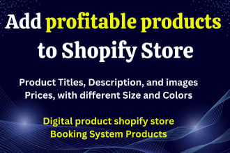 do shopify product listing manually to your shopify store
