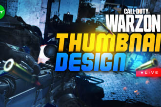 edit the thumbnail for call of duty warzone two point zero game for you