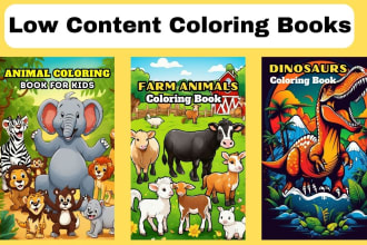design kdp low content and adult book for amazon kdp