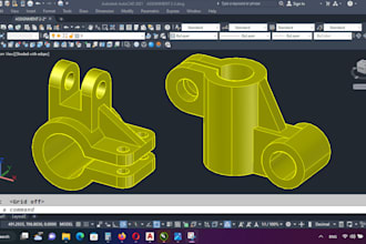 do 2d, 3d autocad drawing assignments