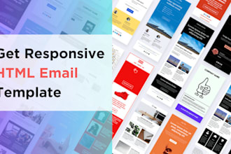 do responsive HTML email template and newsletter