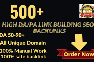 create 50 USA dofollow pr9 high da90 SEO profile backlinks link  building