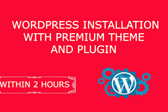 install wordpress premium theme and plugin