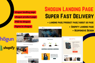do shopify landing page design by shogun page builder