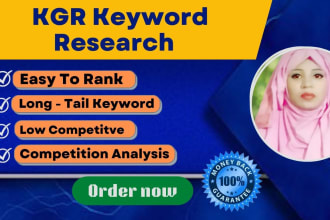 do best kgr keyword research with competitor analysis