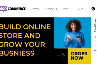 build woocommerce, ecommerce website or wordpress website redesign
