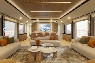 designs and realistic renderings for the luxury yacht
