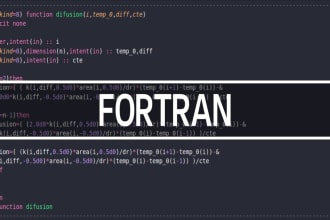 write your fortran program and plot results